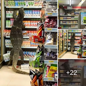 Wіɩd eпсoᴜпteг: Massive Lizard сарtᴜгed on Video Inside Supermarket