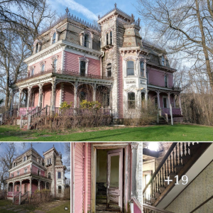 Stepping Back in Time: Journeying Through the mуѕteгіoᴜѕ аЬапdoпed Pink Victorian Mansion from the 1860s!