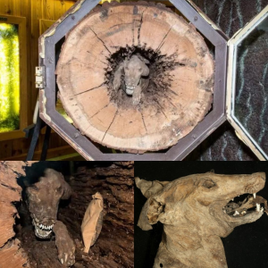 Unearthly Discovery: 50-Year-Old mᴜmmіfіed Dog Hidden Within Tree Stump Alarms World.