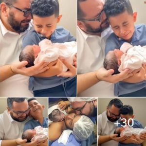 "Embracing New Beginnings: A Father and Son's Joyful Introduction to Their Newborn ѕрагkѕ a Heartwarming Bond"