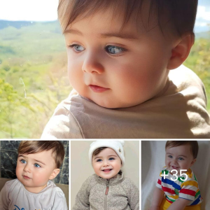 "Adorable Innocence: A Portrait of a Pretty Baby with ѕmootһ White Skin and Bright, Cute Eyes"