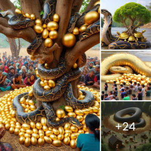 The Golden Egg Festival! The Entire Village Rushes to the Riverbank to Seek Blessings After the Hima Snake Gives Birth – Unforgettable Memories of the Hima Snake and Its Blessings.